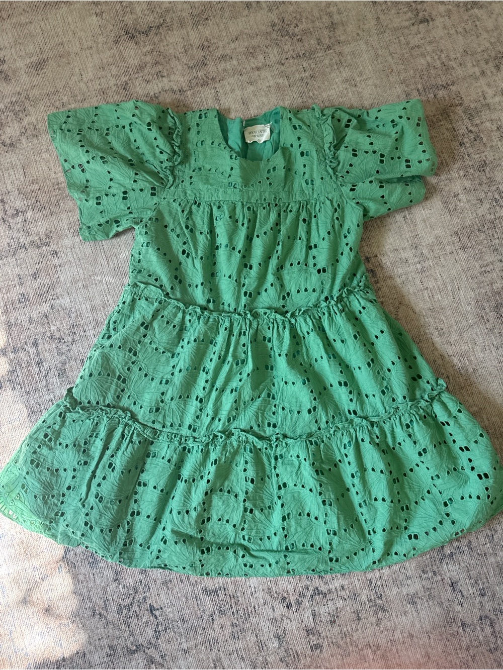 Hyacinth House Green Eyelet Dress